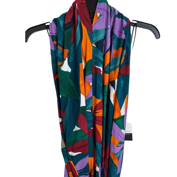 ELOQUII Plus Size 22/24 Printed Halter Dress safari printed block NEW - Picture 6 of 15